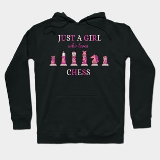 Just A Girl Who Loves Chess Hoodie